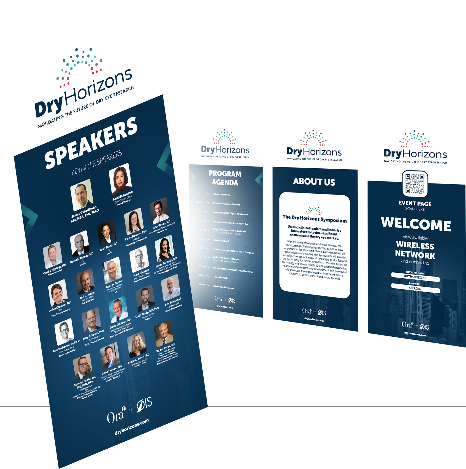 Dry Horizons x-frame signage and venue graphics